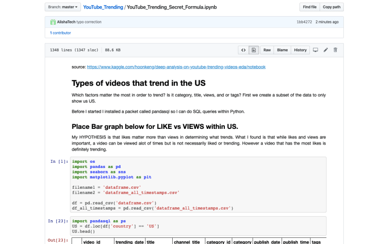 YouTube Trending Report